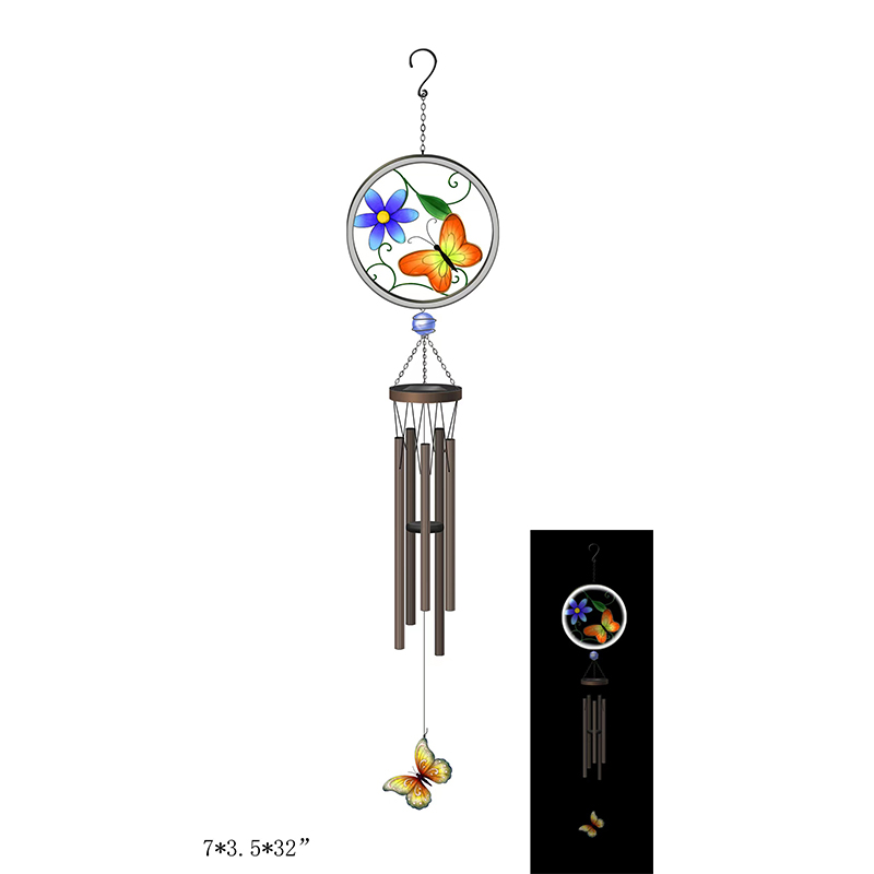 Outdoor butterfly wind chimes decoration