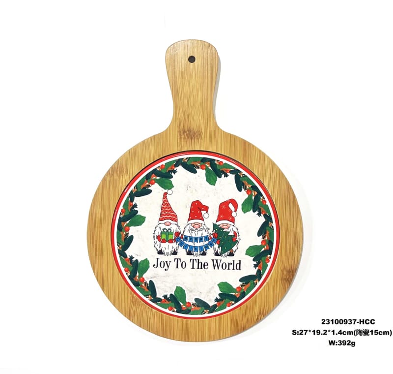 Brightly Colored Hot Stamping Christmas Coaster for Kitchen or Dining