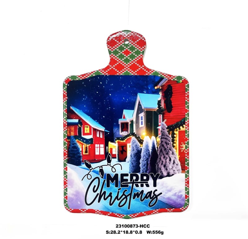 Cheerful Hot Stamping Christmas Coasters for Kitchen or Bar Use