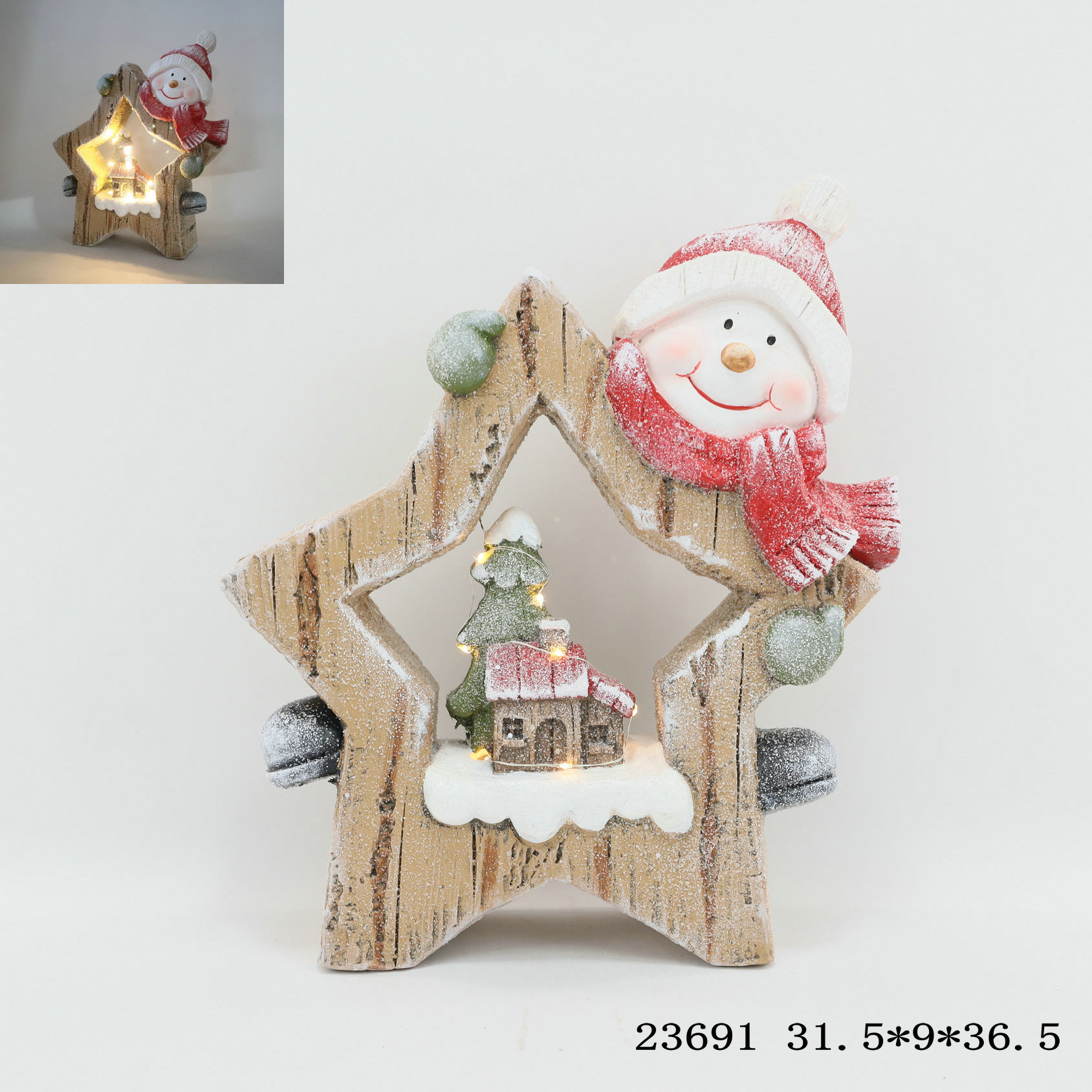 Wooden luminous Christmas ornaments, the perfect combination of tradition and modernity