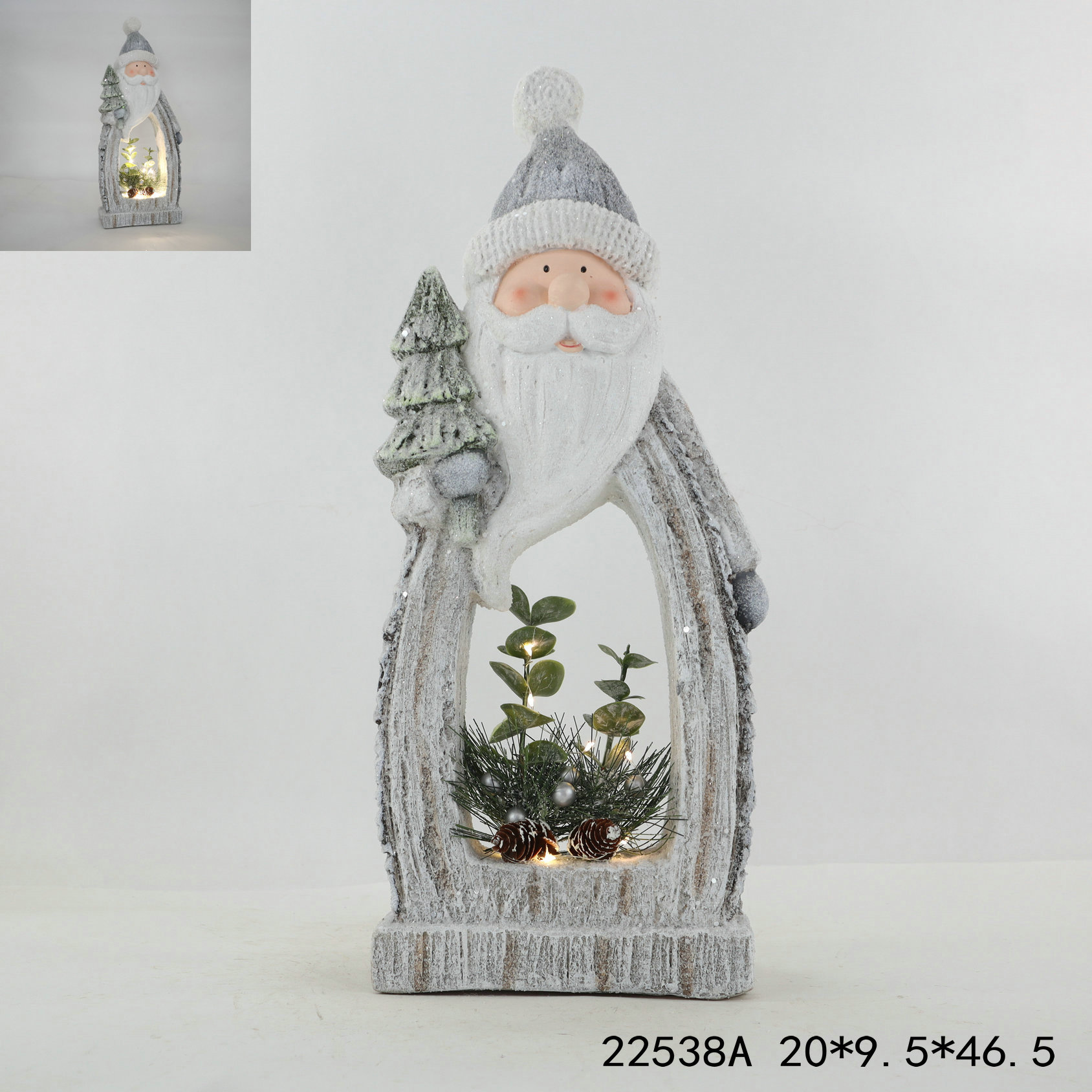 Enhance the festive atmosphere with handmade wooden luminous Christmas decorations