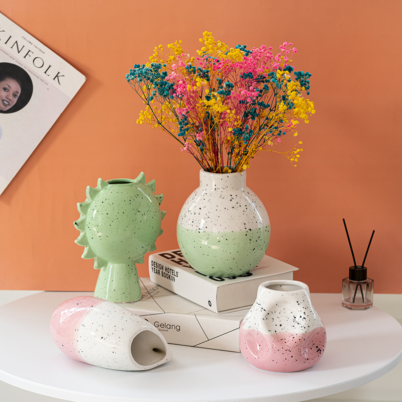 Multicolored Ceramic Vase Unleash Your Floral Imagination