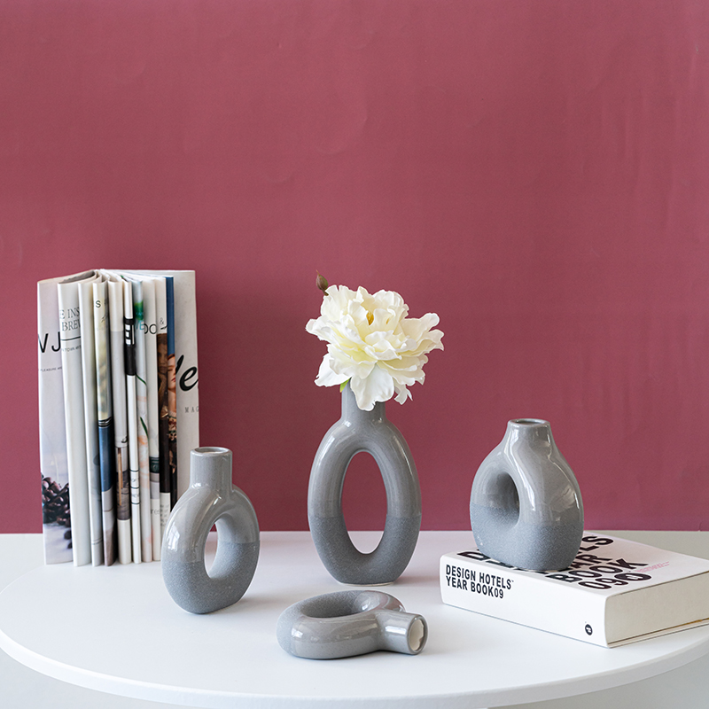 Multicolored Ceramic Vase A Canvas for Creative Flower Arrangements